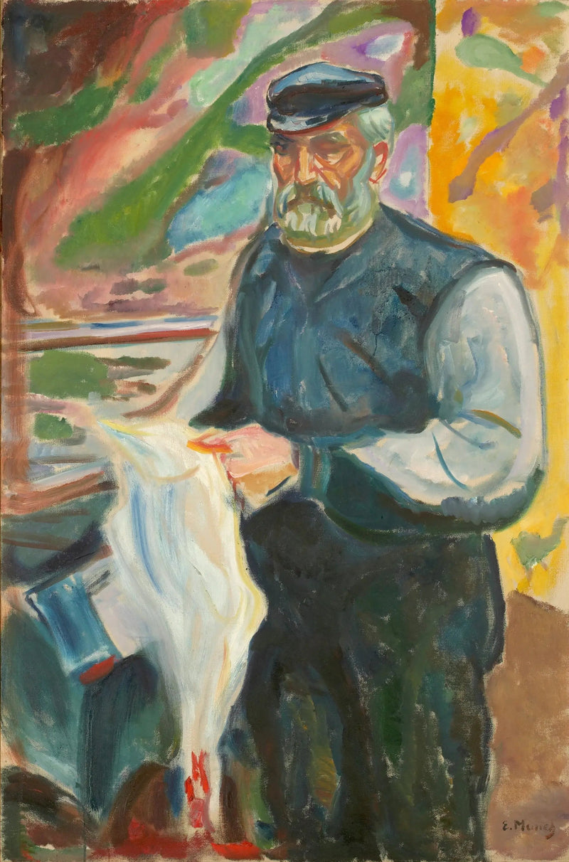Jensen con un pato muerto - Edvard Munch