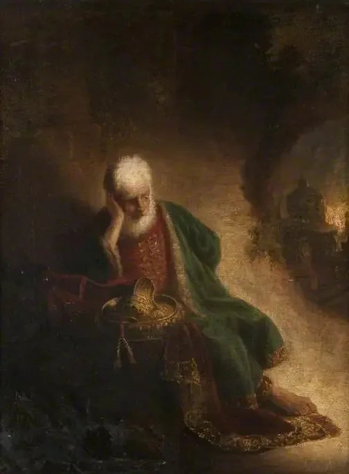 Jeremías llorando la destrucción de Jerusalén - Rembrandt