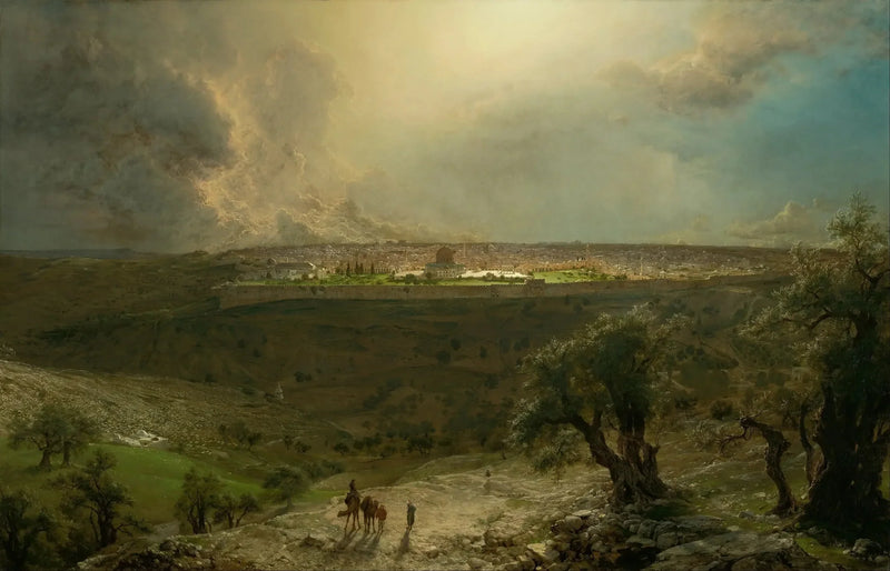 Jerusalén del monte de los Olivos - Frederic Edwin Church