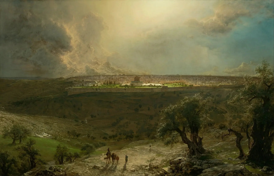 Jerusalén del monte de los Olivos - Frederic Edwin Church