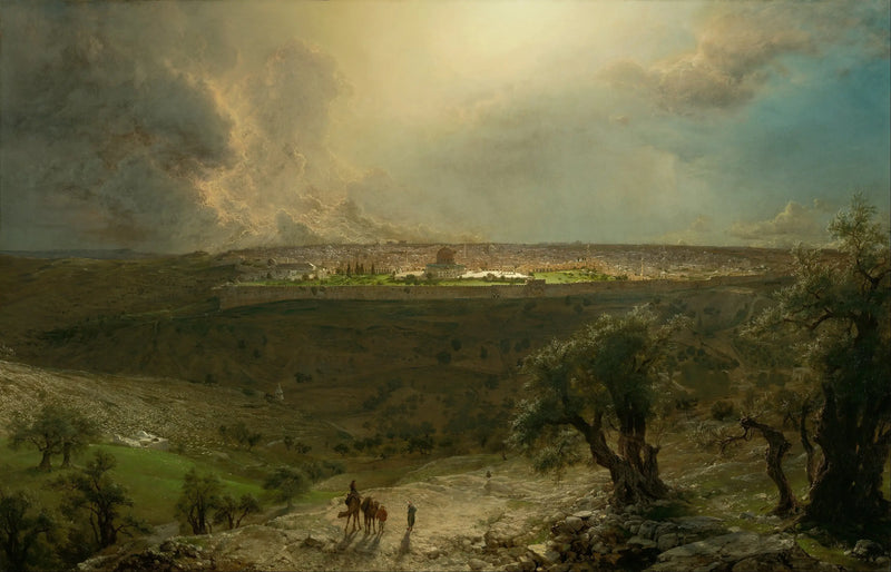 Jerusalén del monte de los Olivos - Frederic Edwin Church