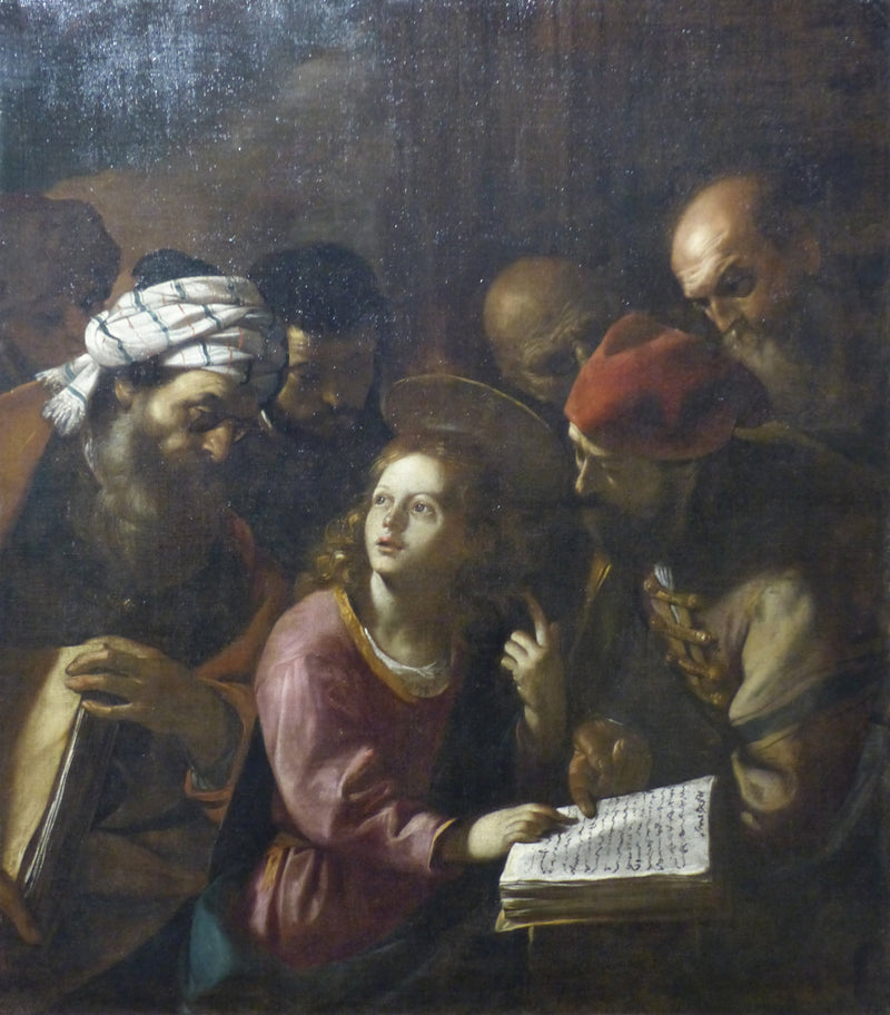 Jesús en medio de los doctores - Mattia Preti