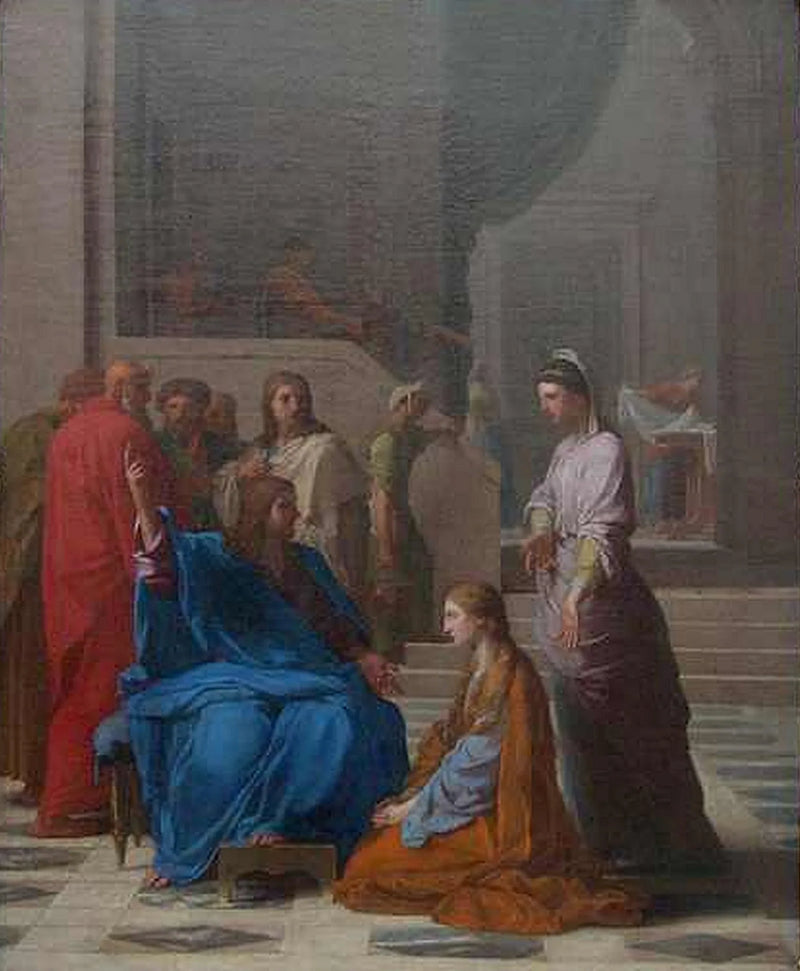 Jesús en casa de Marta y María - Eustache Le Sueur