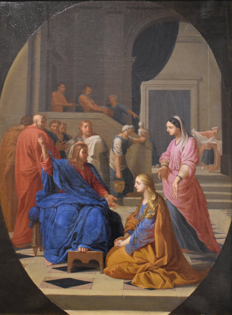 Jesús en casa de Marta y María - Eustache Le Sueur