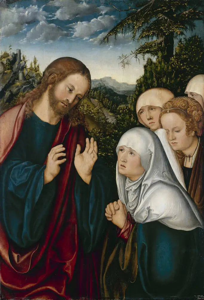 Jesús se despide de su madre - Lucas Cranach el Viejo