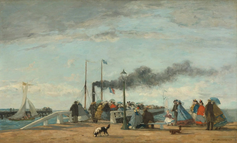 Muelle y puerto de Trouville - Eugène Boudin