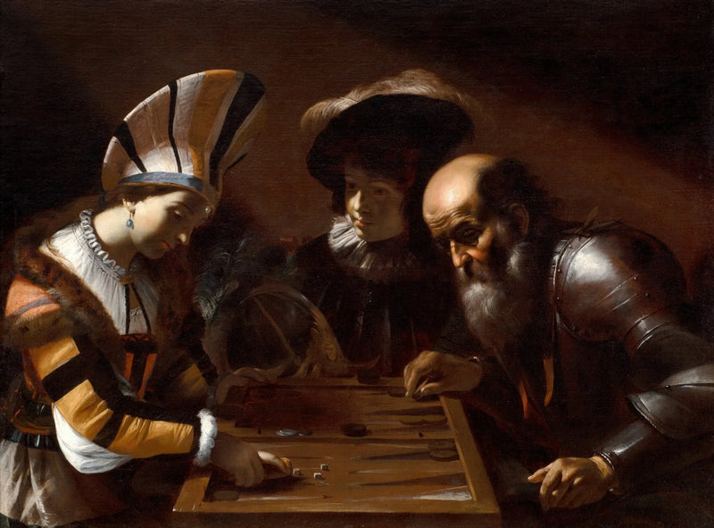 Juego de backgammon - Mattia Preti