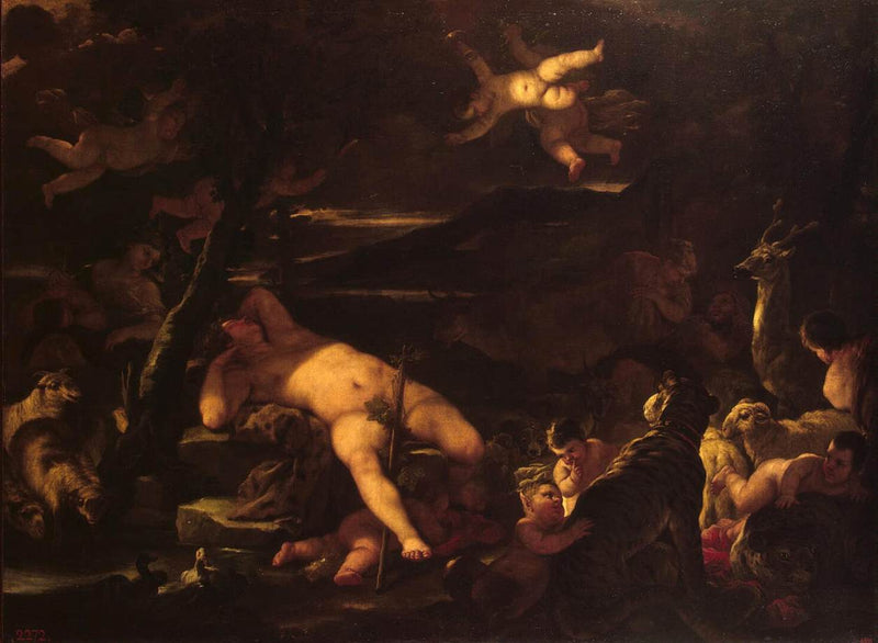 Joven Baco durmiendo - Luca Giordano