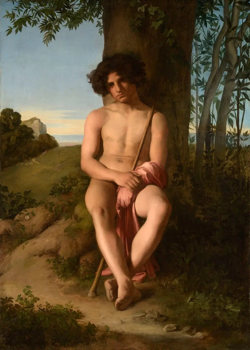 Joven pastor sentado - Hippolyte Flandrin