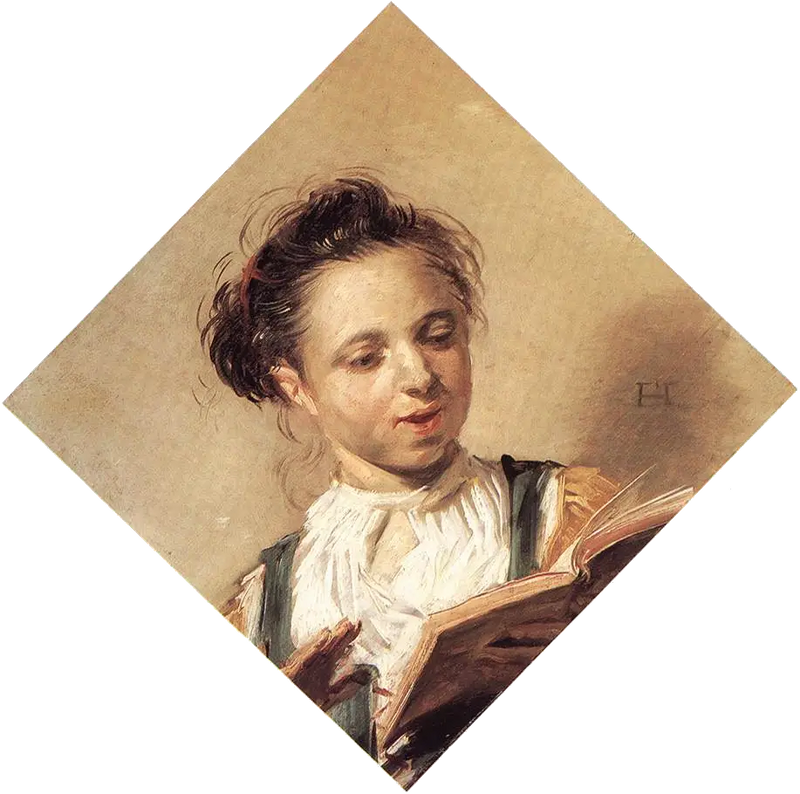 Joven cantante - Frans Hals