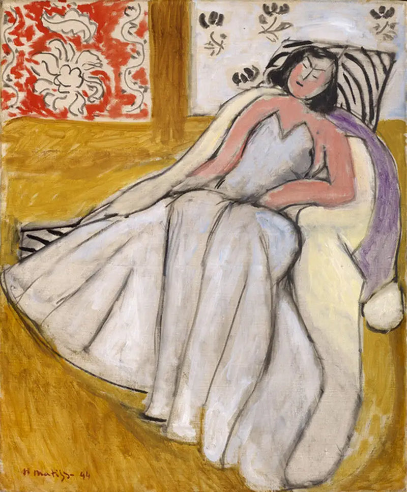 Joven mujer con abrigo blanco - Henri Matisse
