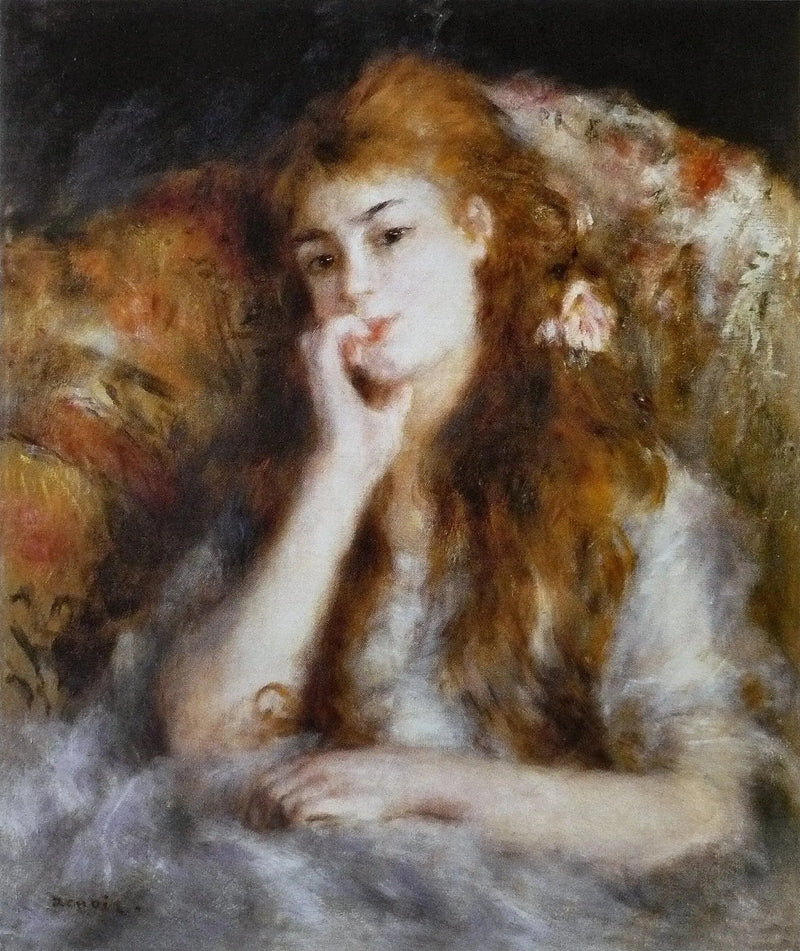 Joven mujer sentada - Pierre-Auguste Renoir
