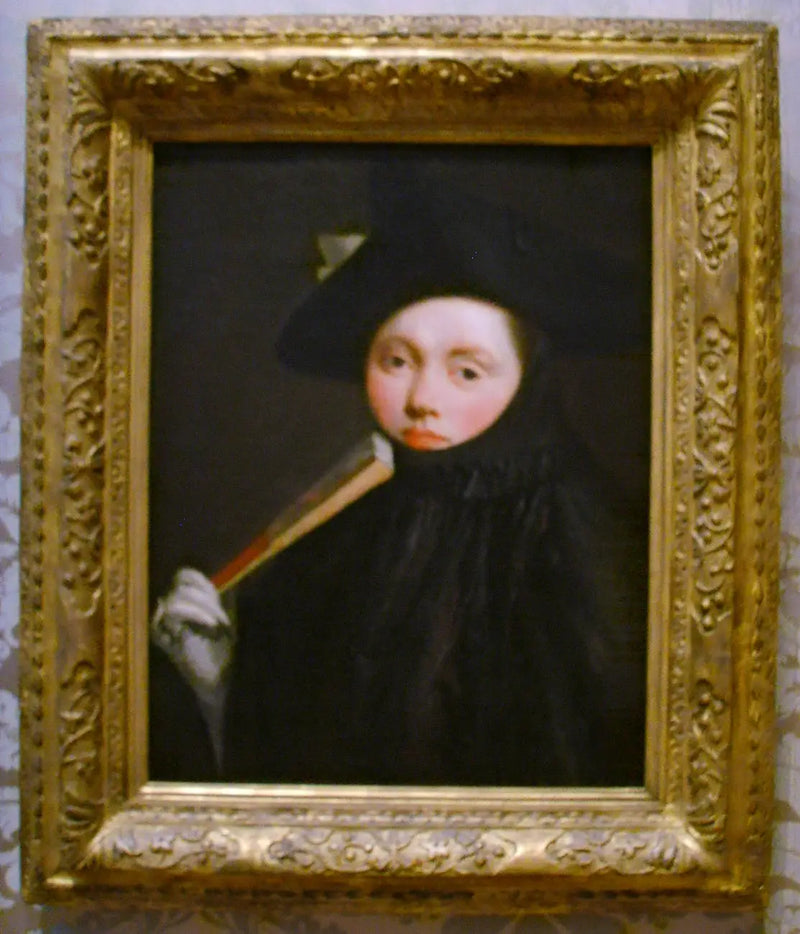 Joven mujer con sombrero tricorne - Giovanni Battista Tiepolo