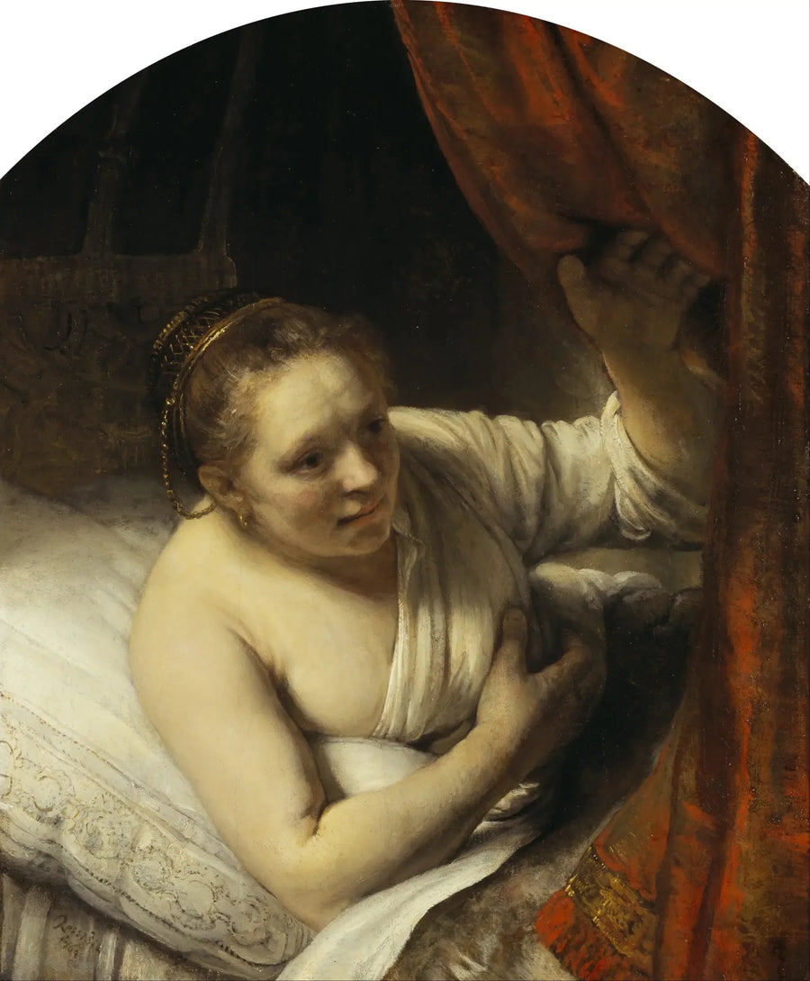 Joven Mujer en la cama - Rembrandt
