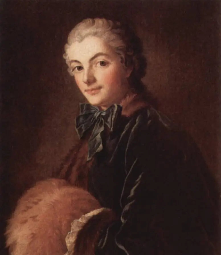 Joven mujer con manguito - François Boucher