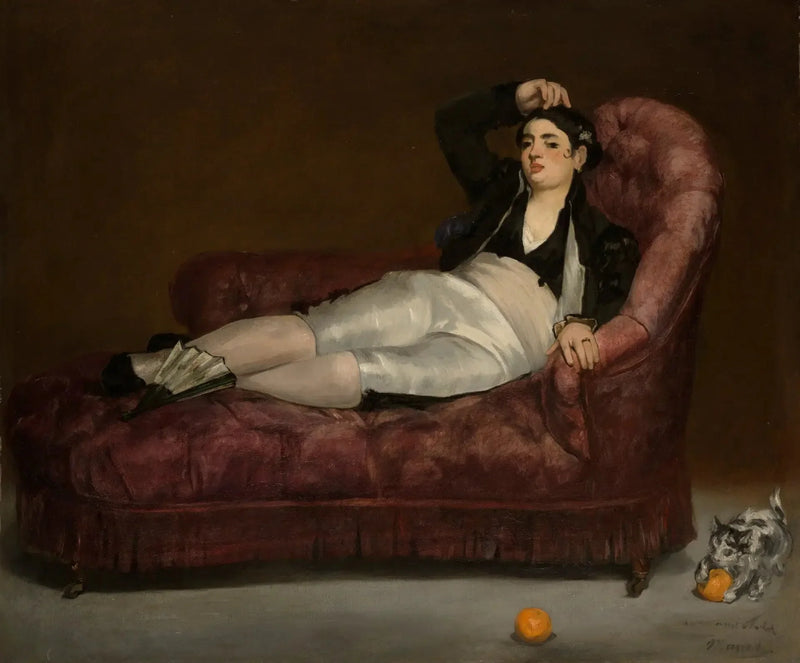Joven mujer acostada con traje español - Édouard Manet