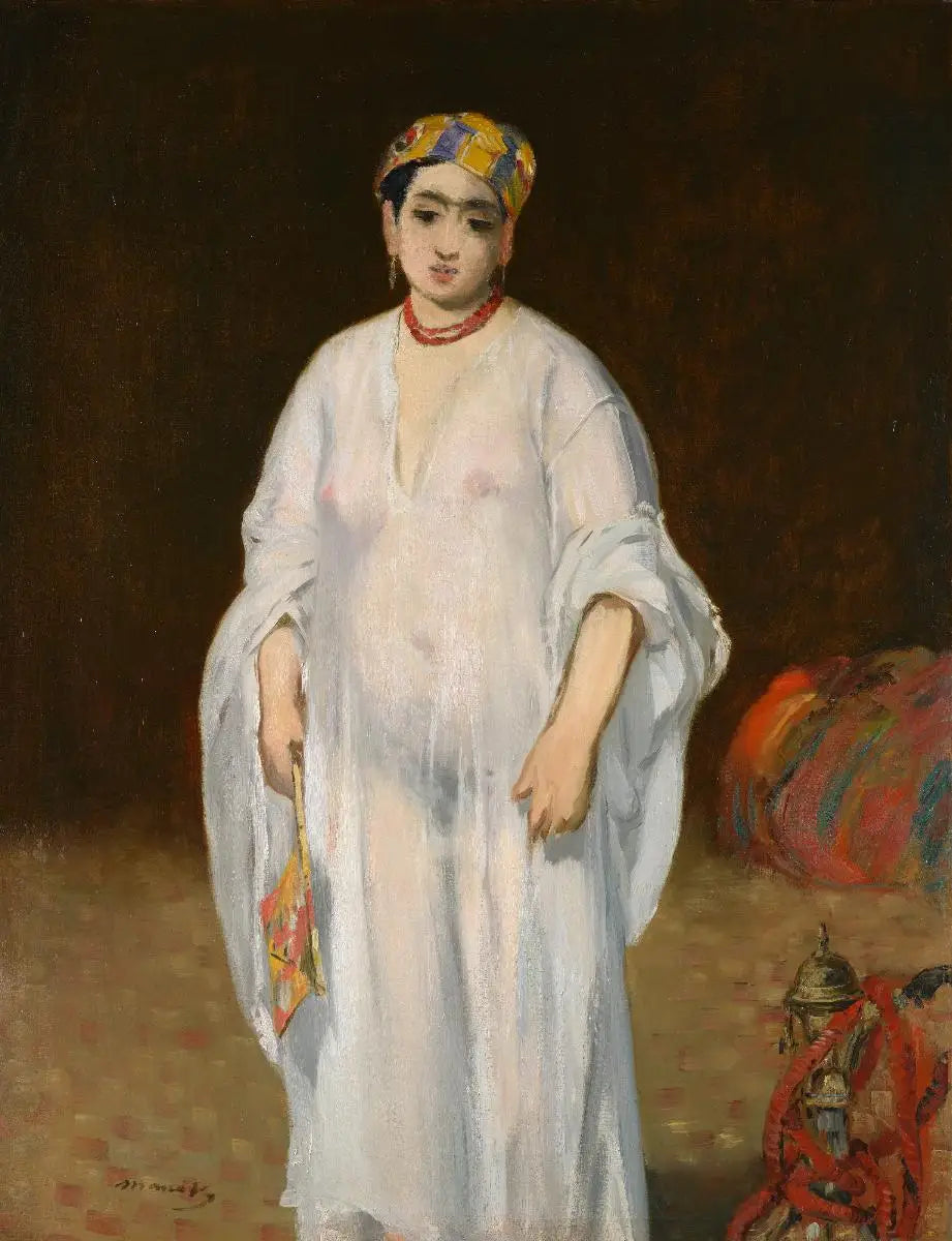 Jeune femme dans une robe orientale - Édouard Manet image 1 reproduction artisanale de tableau