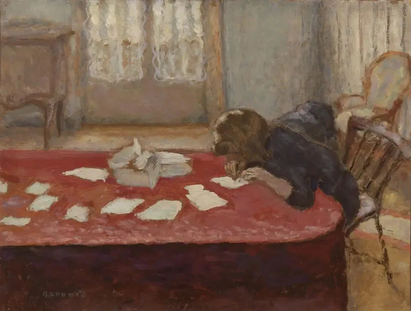Joven mujer escribiendo - Pierre Bonnard