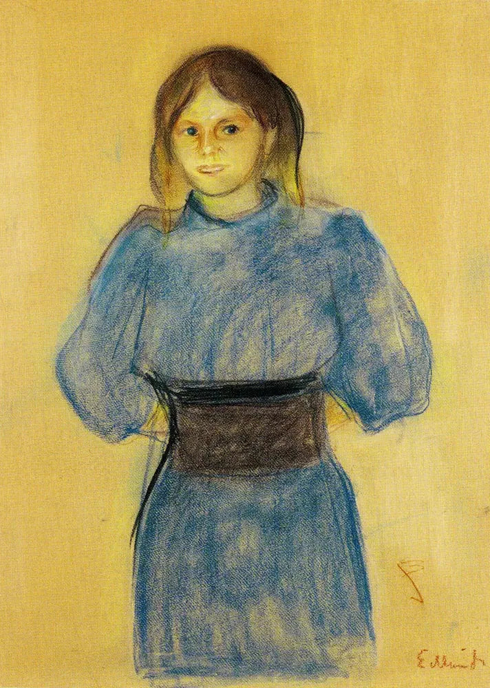 Joven mujer en azul - Edvard Munch