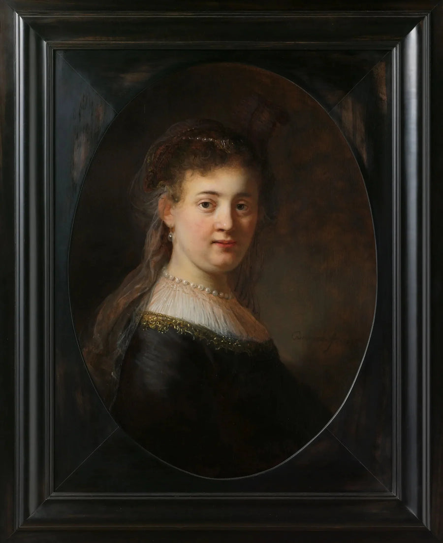 Joven mujer en traje fantástico - Rembrandt