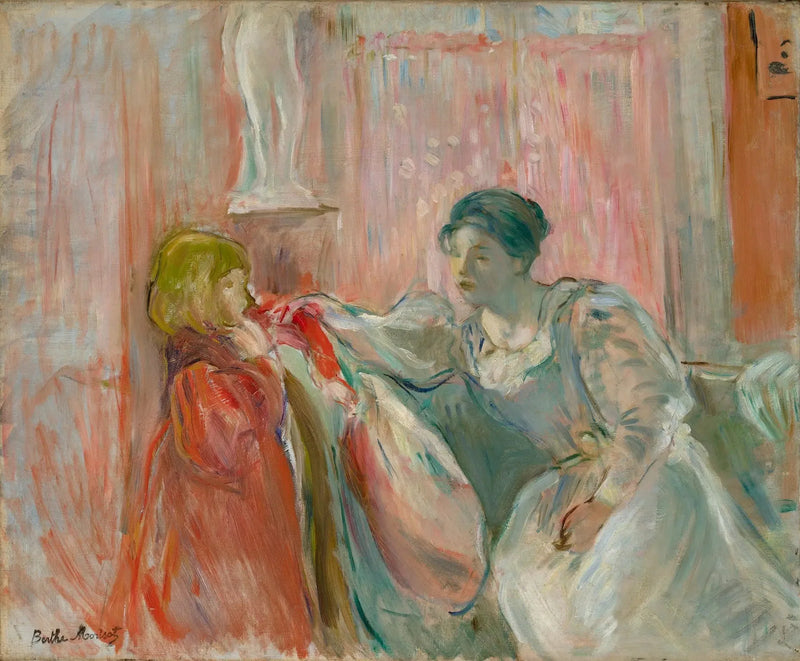 Joven mujer y niño - Berthe Morisot