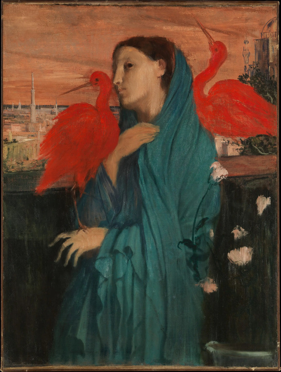 Joven mujer con Ibis - Edgar Degas