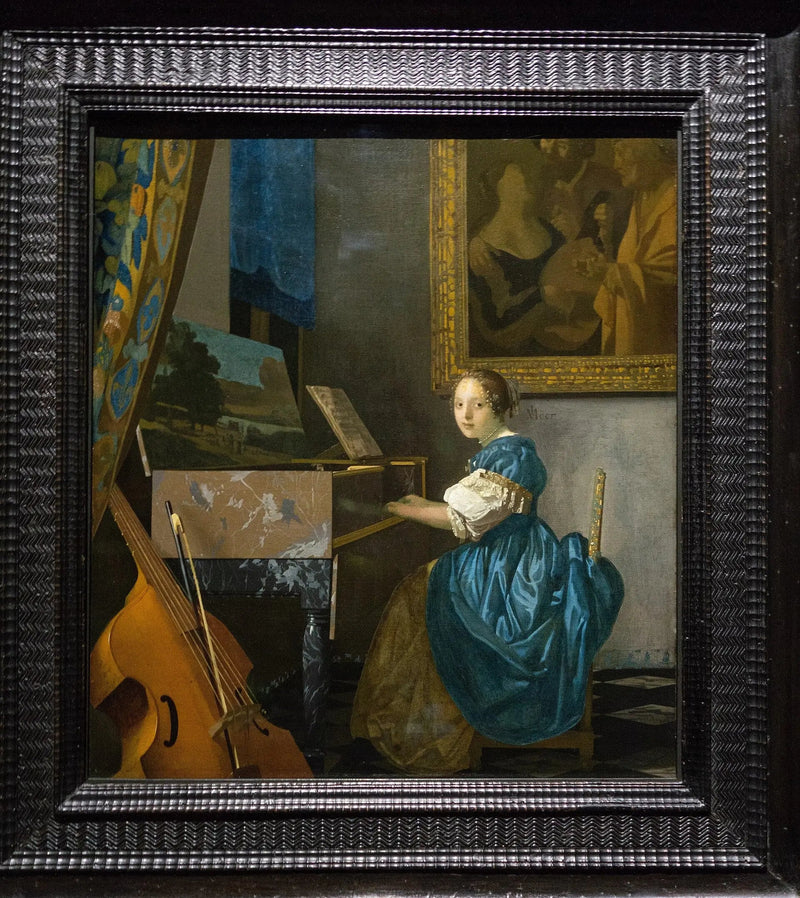 Joven mujer tocando el virginal - Johannes Vermeer