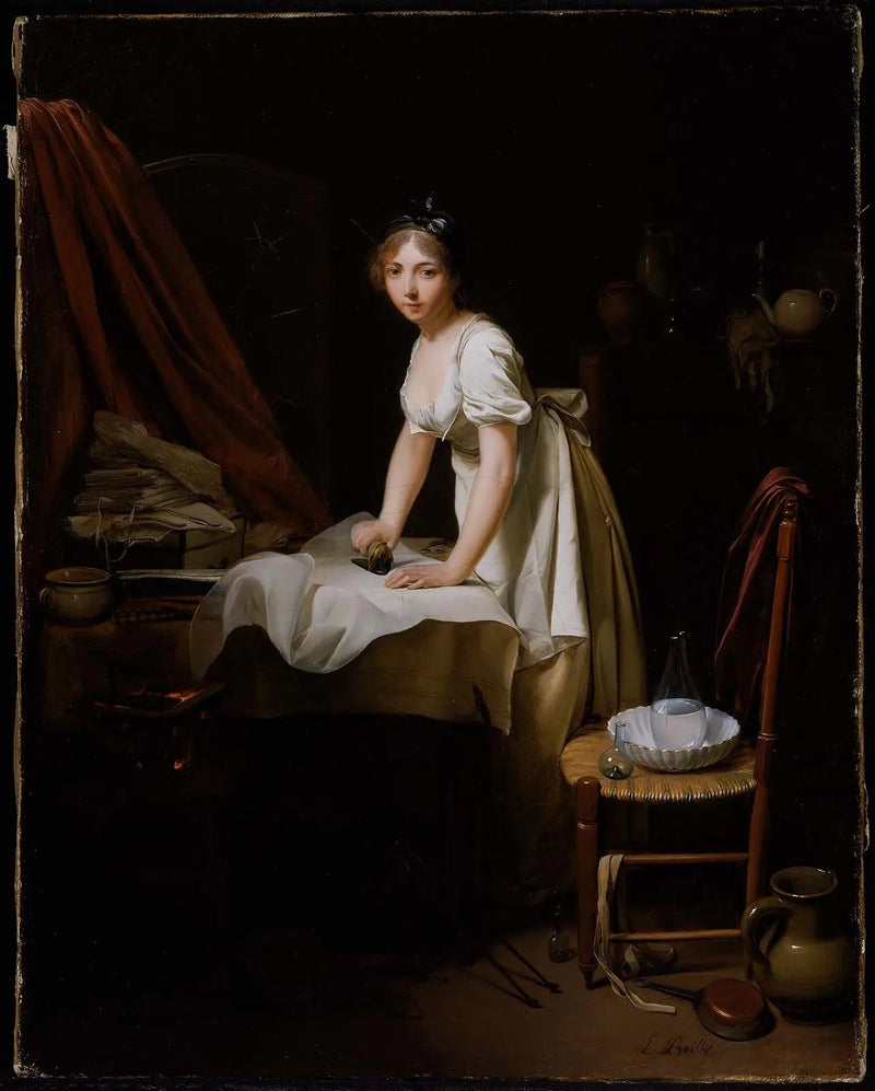 Joven mujer planchando - Louis-Léopold Boilly