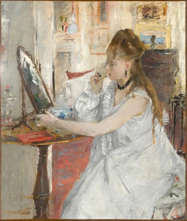 Joven Mujer maquillándose - Berthe Morisot
