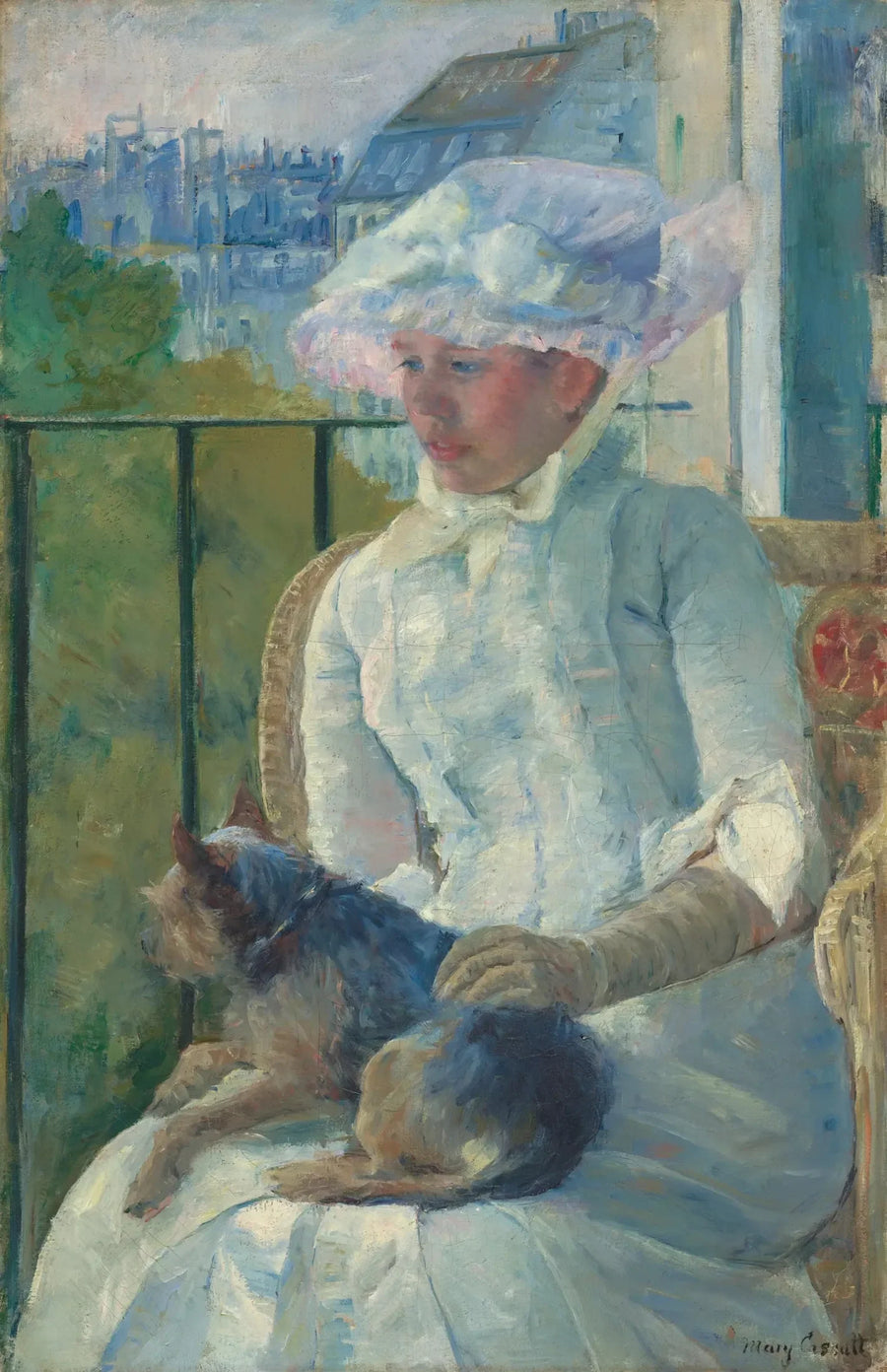 Joven niña en la ventana - Mary Cassatt