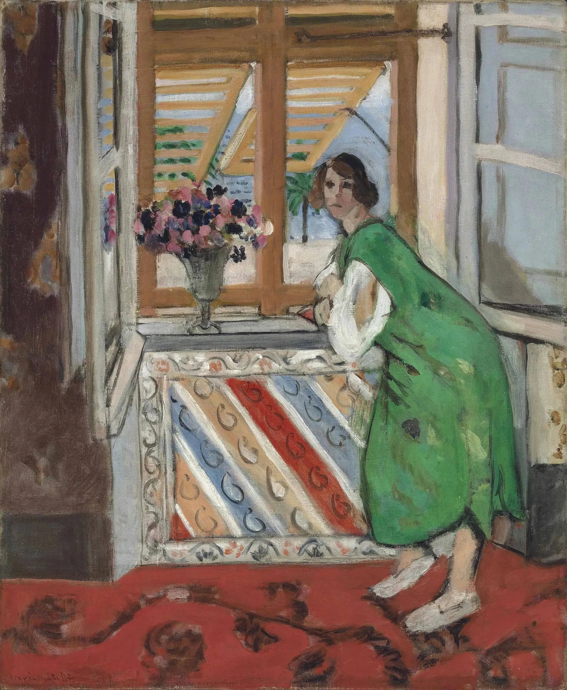Jeune fille à la mauresque, robe verte - Henri Matisse image 1 tableau peint à l’huile sur toile
