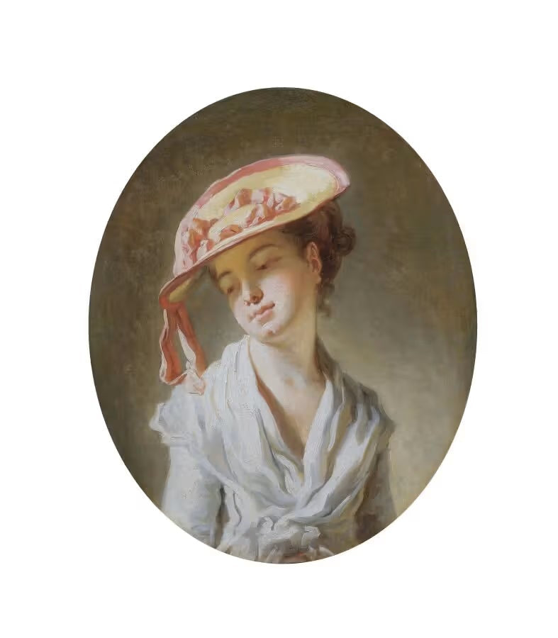 Jeune Fille au chapeau - Jean-Honoré Fragonard - Alpha Reproduction