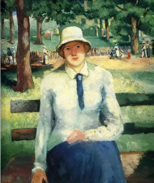 Joven mujer en paro (chica pelirroja) - Kazimir Malevich