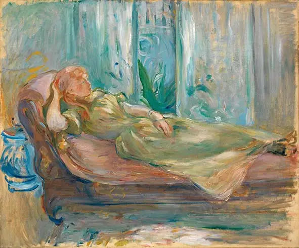 Joven chica en el diván - Berthe Morisot
