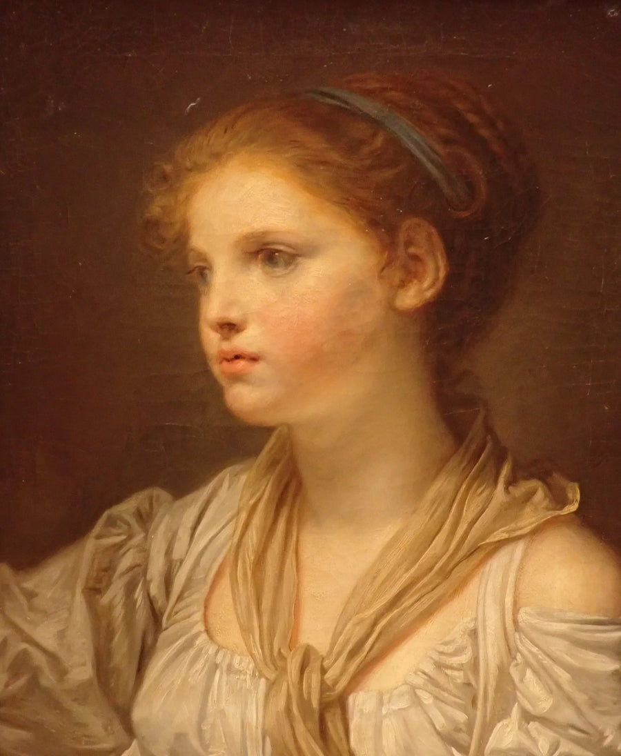 Joven con lazo azul - Jean-Baptiste Greuze