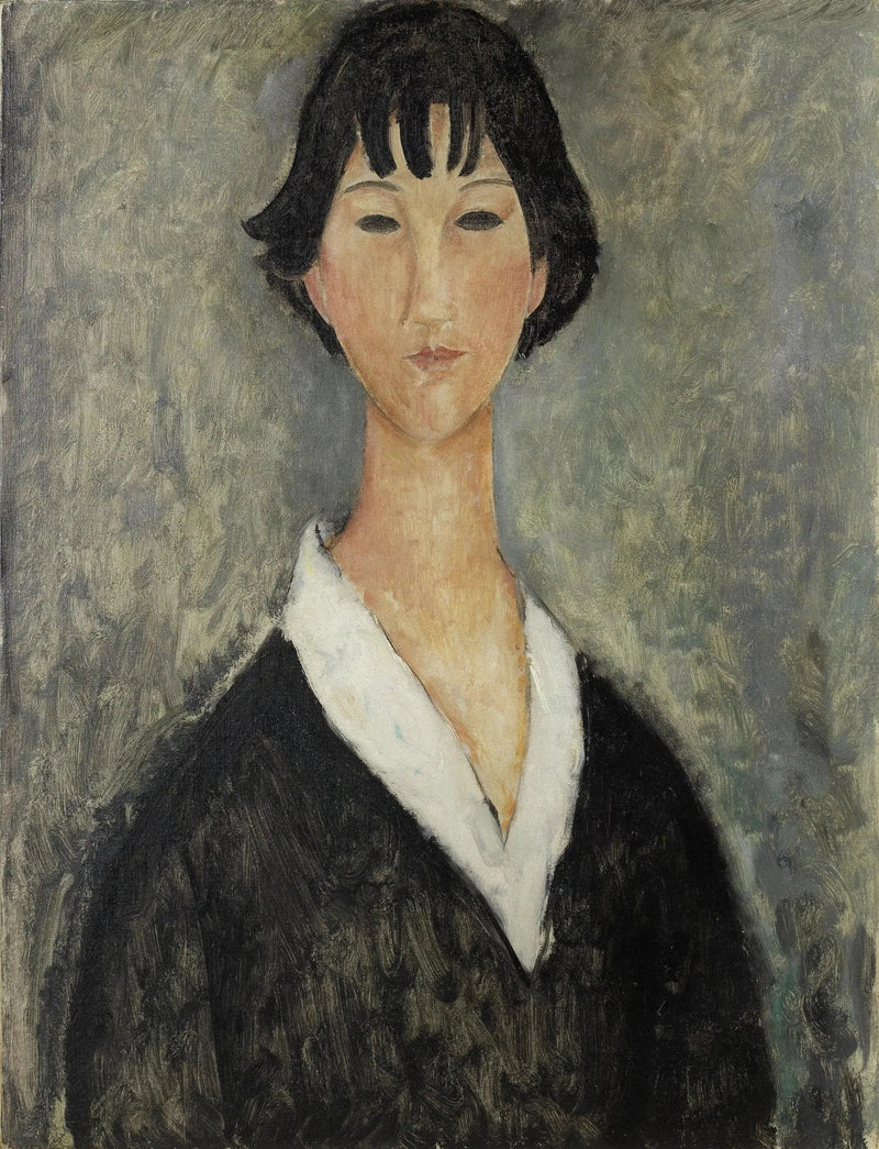 Joven chica con cabello negro - Amedeo Modigliani