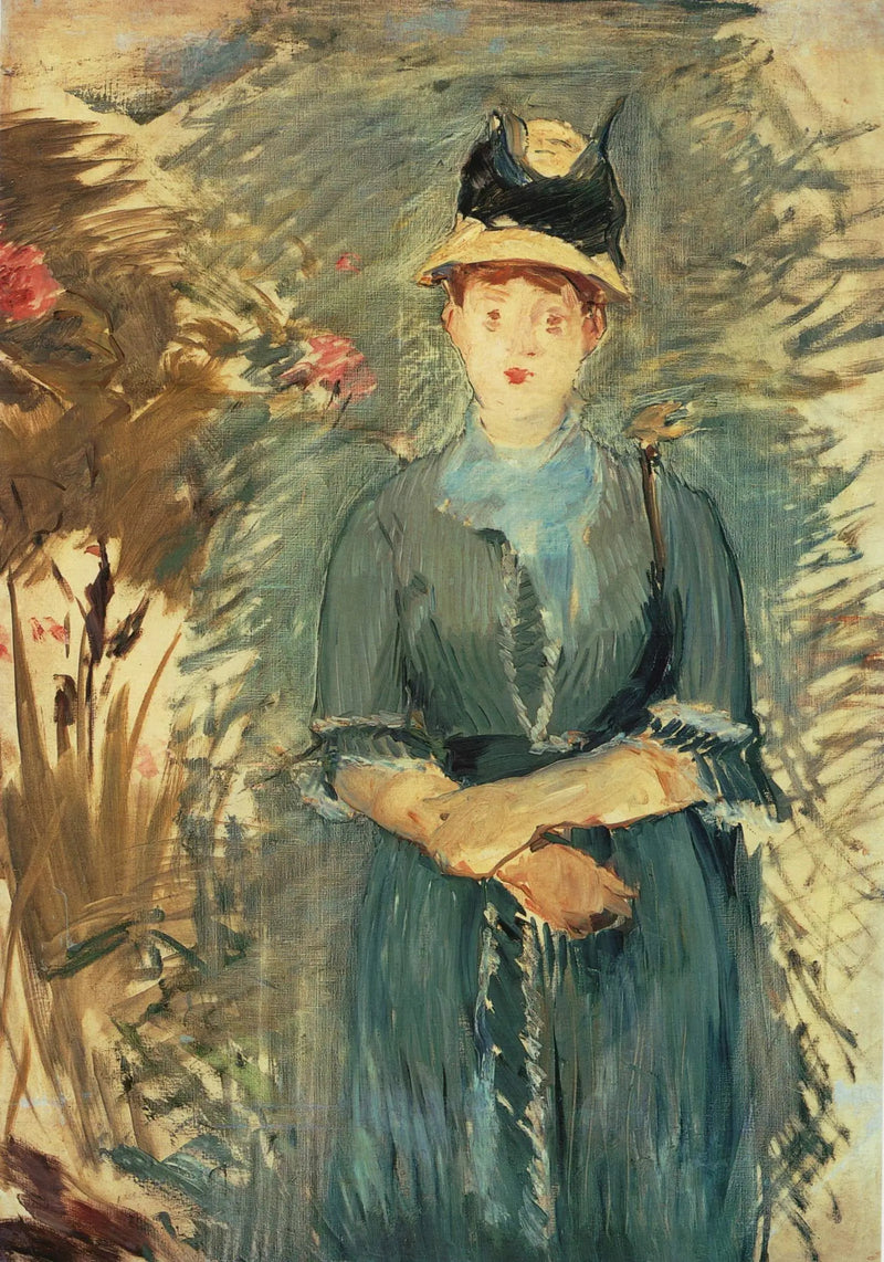 Joven chica en las flores - Édouard Manet