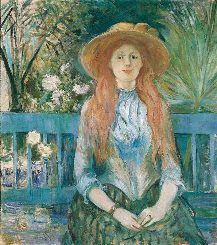 Joven chica en un parque - Berthe Morisot