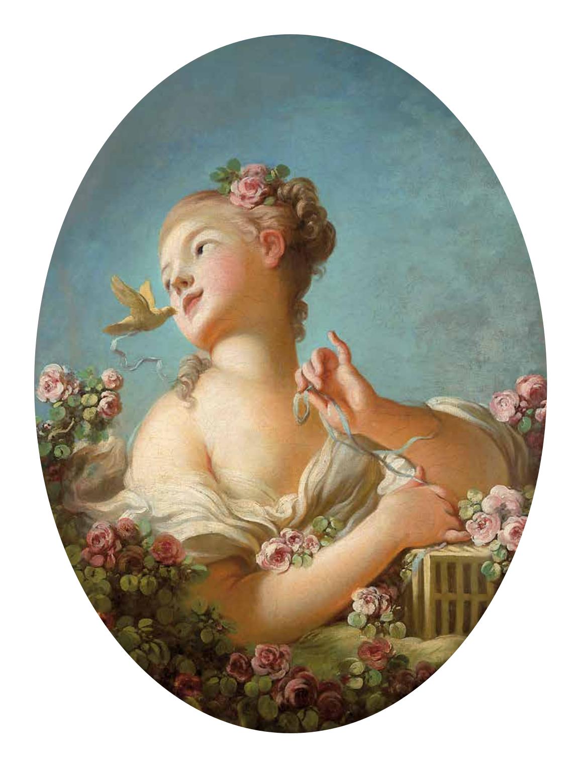 Jeune Fille délivrant un oiseau de sa cage - Jean-Honoré Fragonard - Alpha Reproduction
