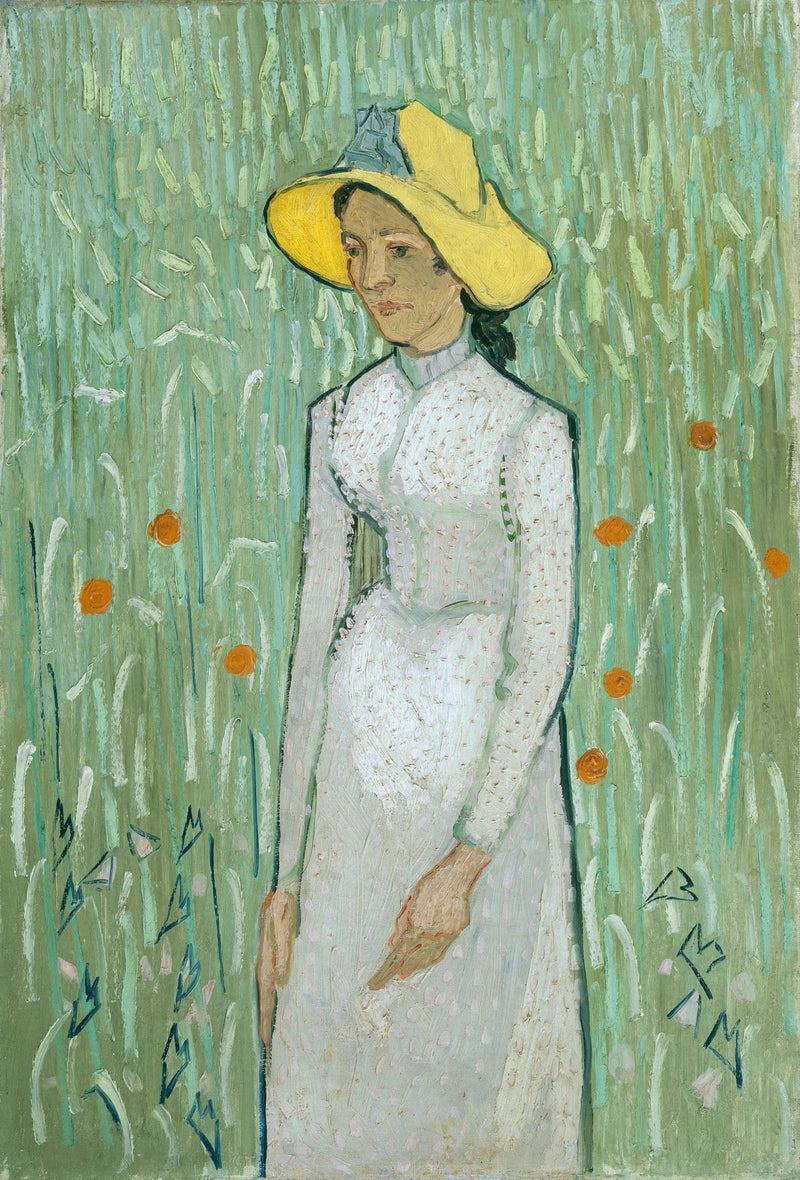Joven chica en blanco - Vincent van Gogh