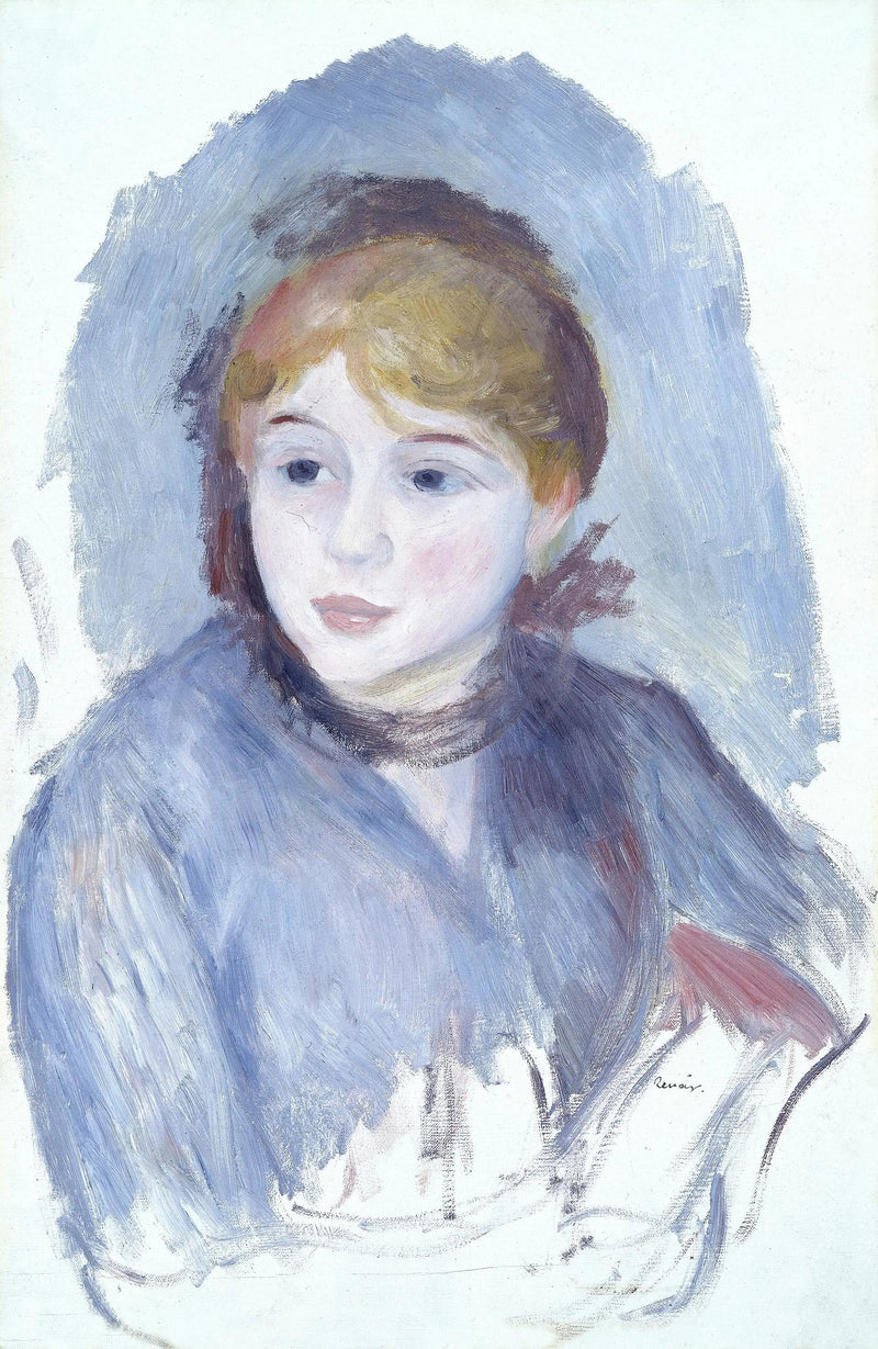 Joven mujer en azul - Pierre-Auguste Renoir