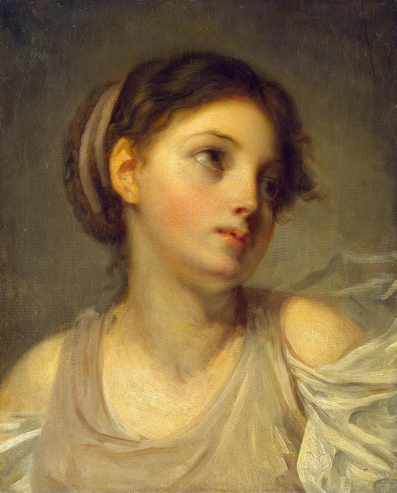 Joven con túnica lila - Jean-Baptiste Greuze