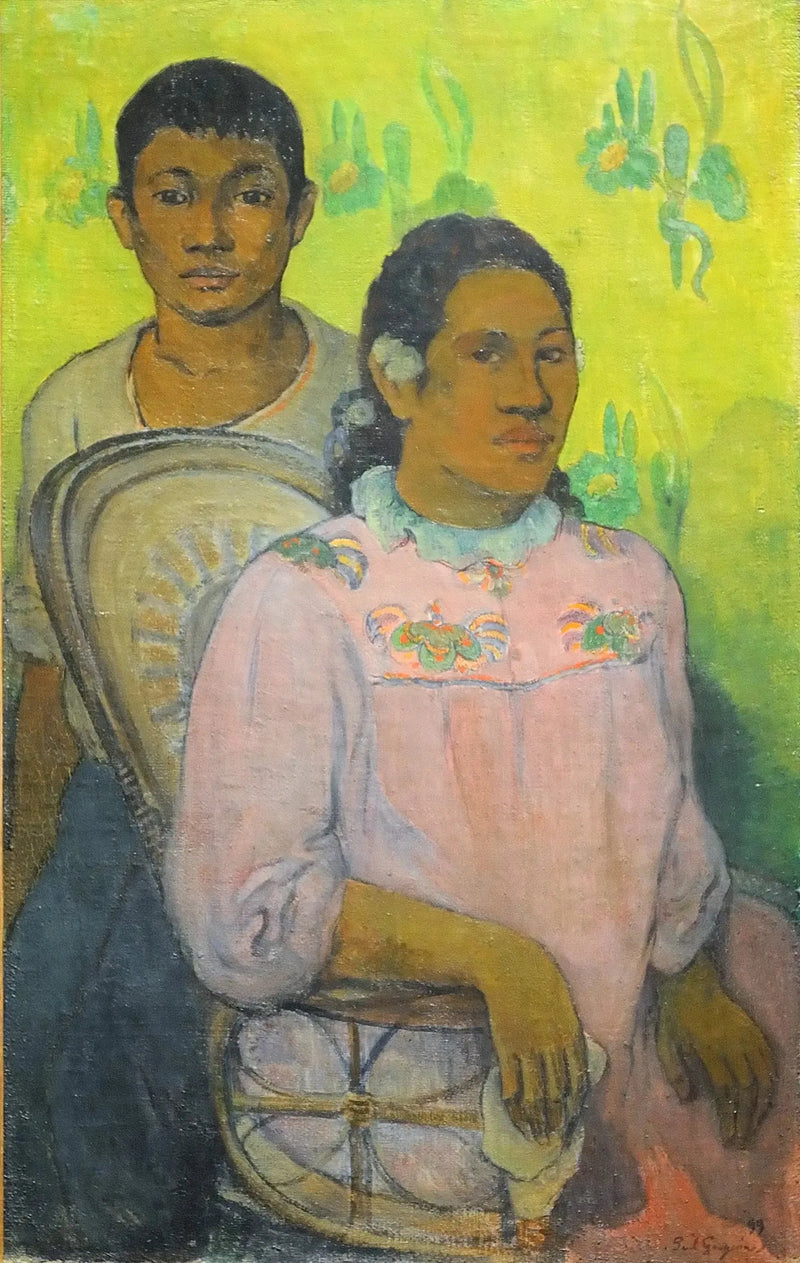 Joven chica y chico - Paul Gauguin
