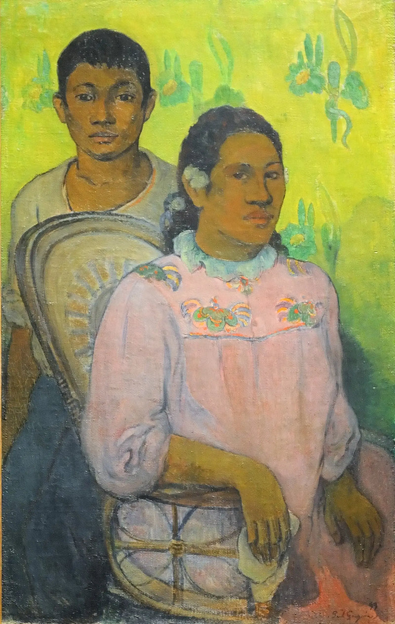 Joven chica y chico - Paul Gauguin