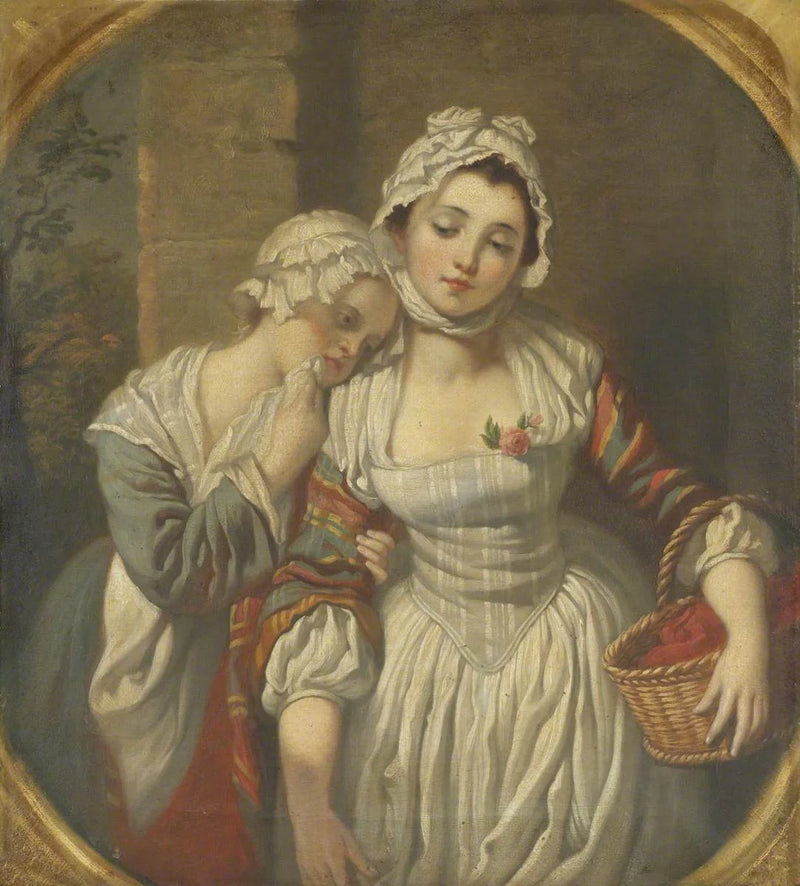 Joven y su sirvienta - Jean-Baptiste Greuze