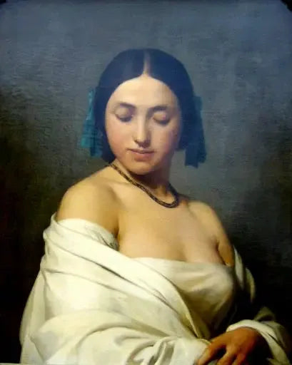 Joven niña - Hippolyte Flandrin