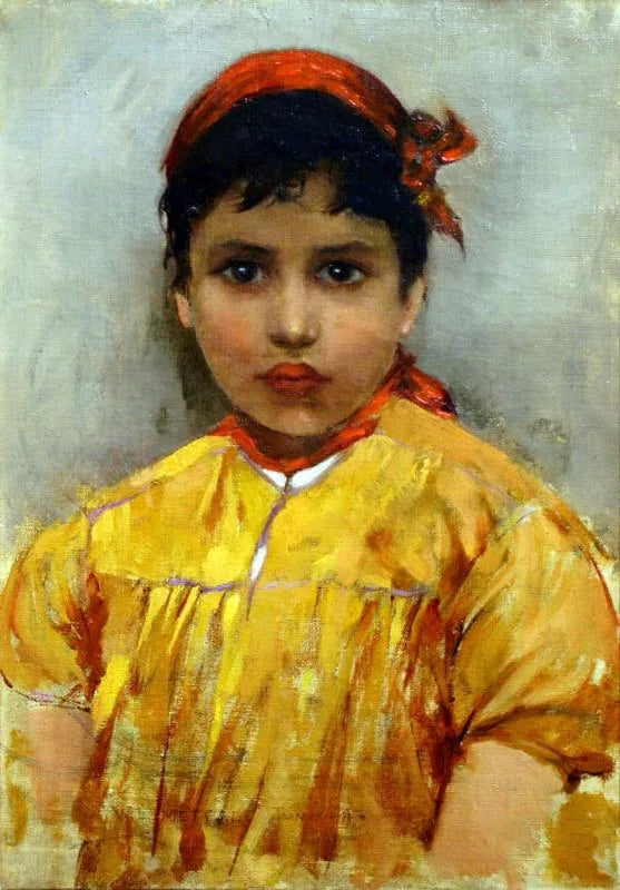Joven mujer judía, Túnez - Willard Metcalf