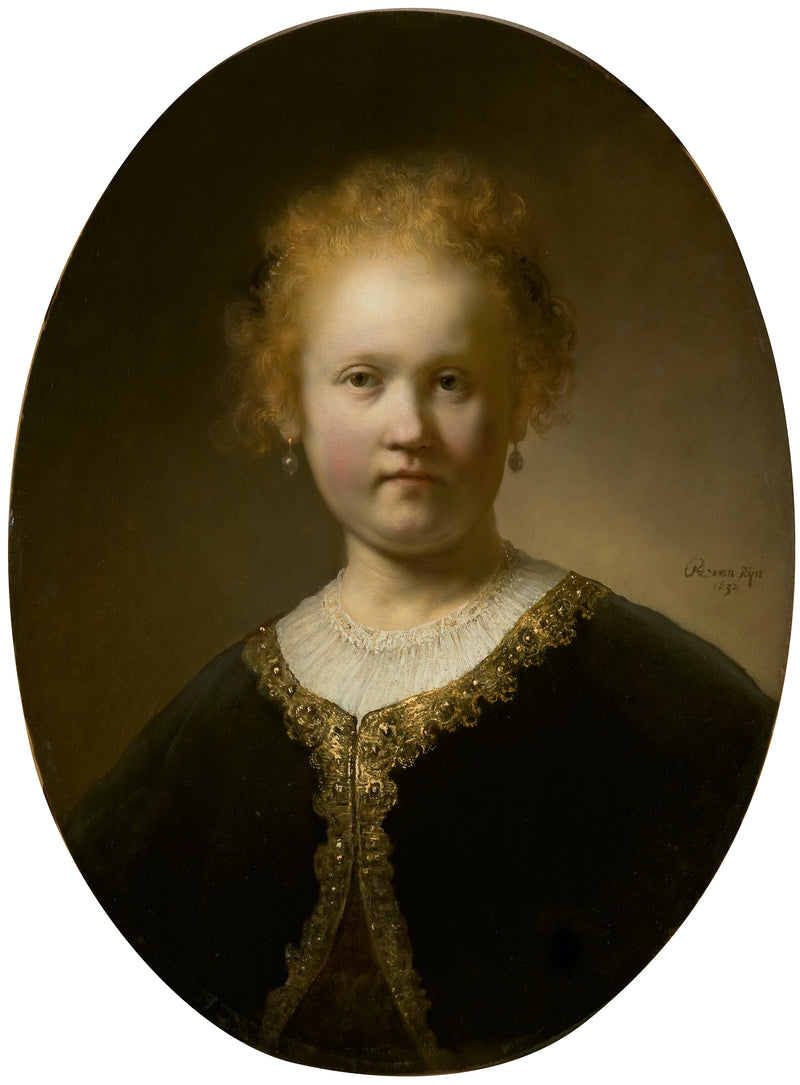 Retrato de una joven. - Rembrandt