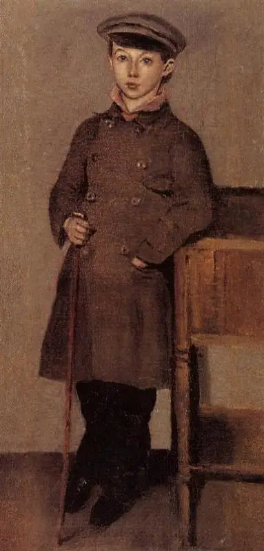 Joven niño de la familia Corot - Jean-Baptiste Camille Corot