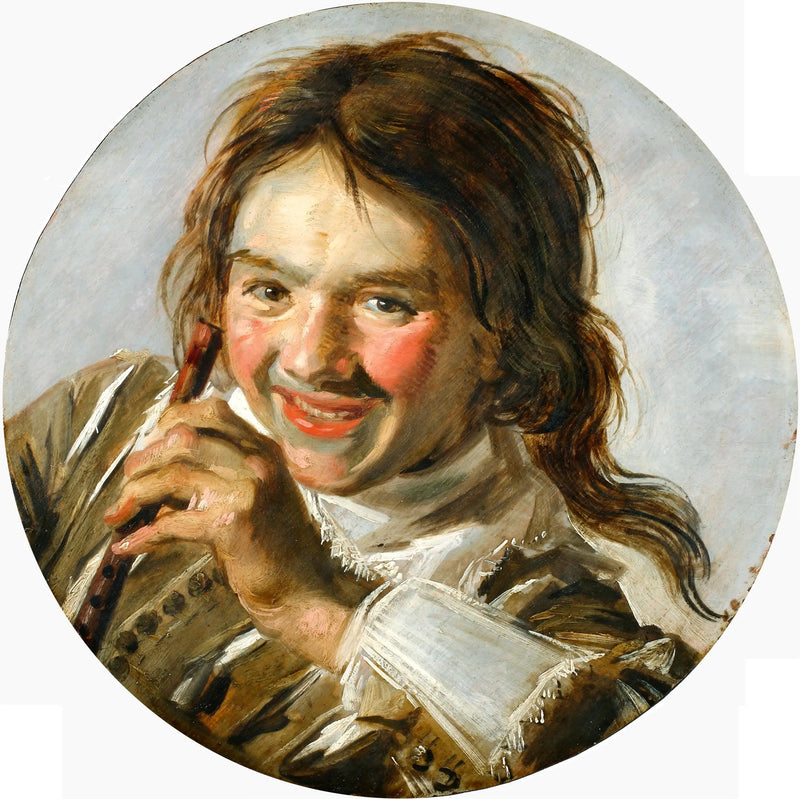 Joven niño riendo con una flauta - Frans Hals